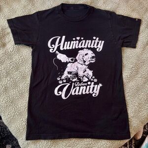 Black Graphic Dog Groomer T-Shirt with White Print